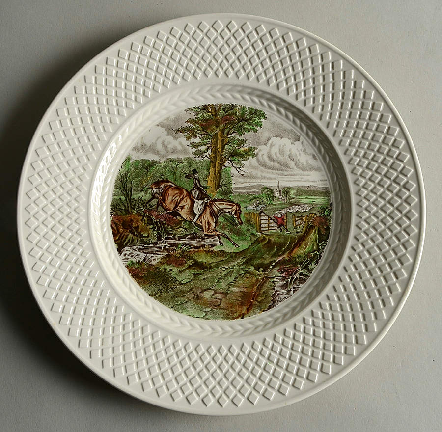 Herring Hunt (Mansard Shape) Luncheon Plate by Spode-1