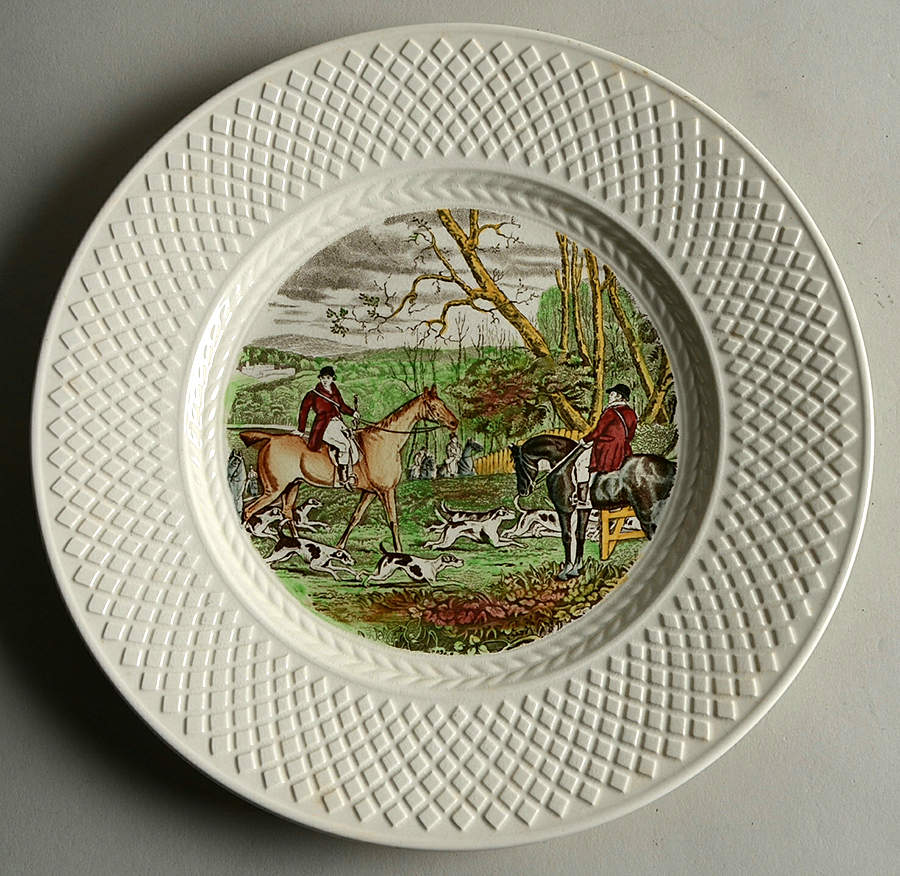 Herring Hunt (Mansard Shape) Luncheon Plate by Spode-1