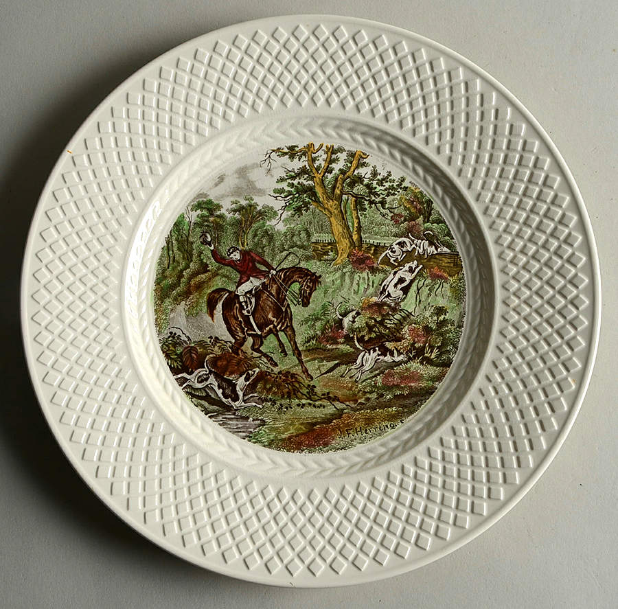 Herring Hunt (Mansard Shape) Luncheon Plate by Spode-1