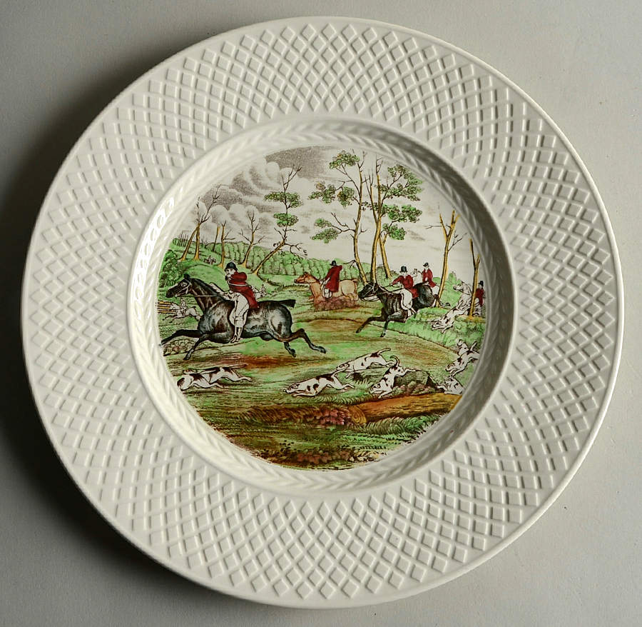 Herring Hunt (Mansard Shape) Dinner Plate by Spode-1
