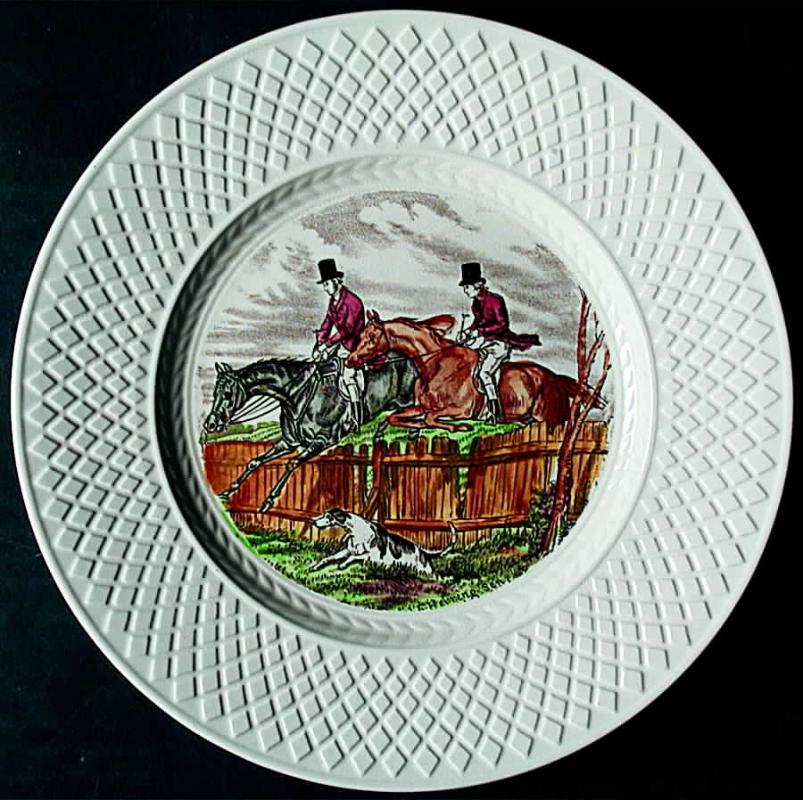 Herring Hunt (Mansard Shape) Salad Plate by Spode-1
