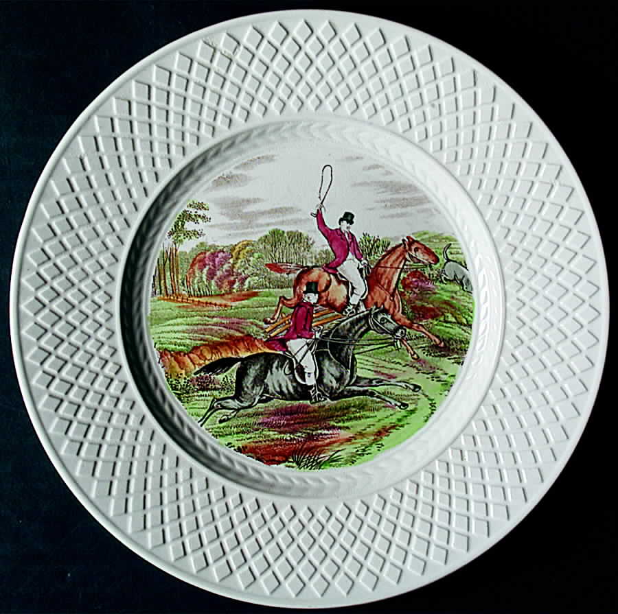 Herring Hunt (Mansard Shape) Salad Plate by Spode-1