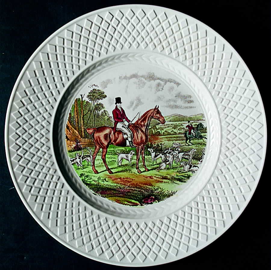 Herring Hunt (Mansard Shape) Salad Plate by Spode-1
