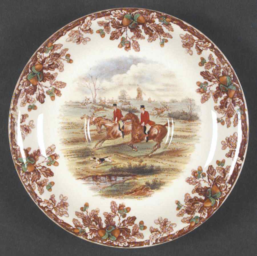 Herring Hunt Saucer for Flat Cup by Spode-1