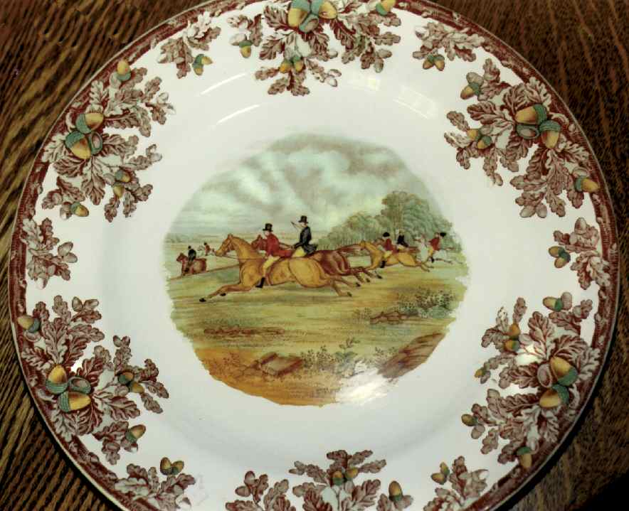 Herring Hunt Dinner Plate by Spode-1