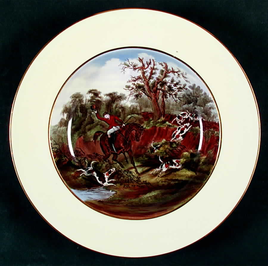 Herring Hunt Rim Soup Bowl by Spode-1