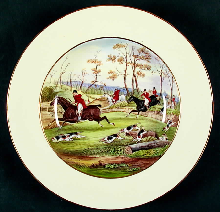 Herring Hunt Rim Soup Bowl by Spode-1