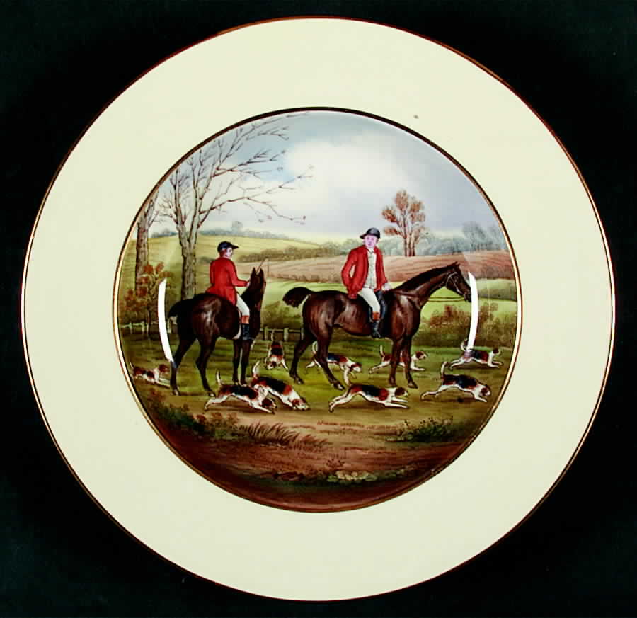 Herring Hunt Rim Soup Bowl by Spode-1