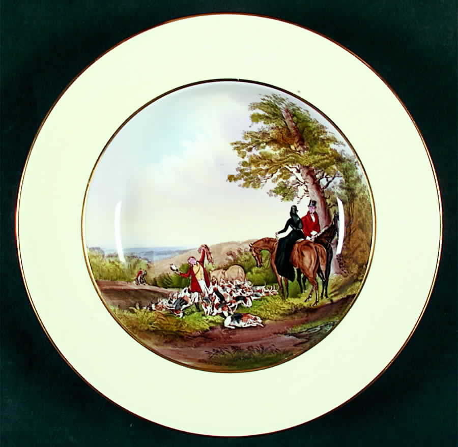 Herring Hunt Rim Soup Bowl by Spode-1