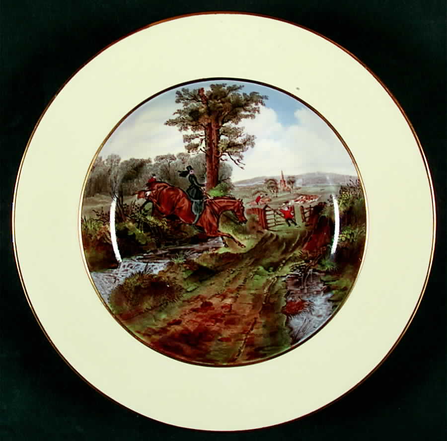 Herring Hunt Rim Soup Bowl by Spode-1