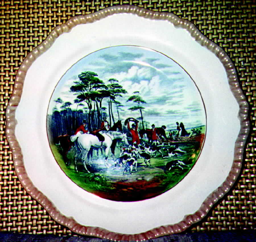 Herring Hunt Dinner Plate by Spode-1