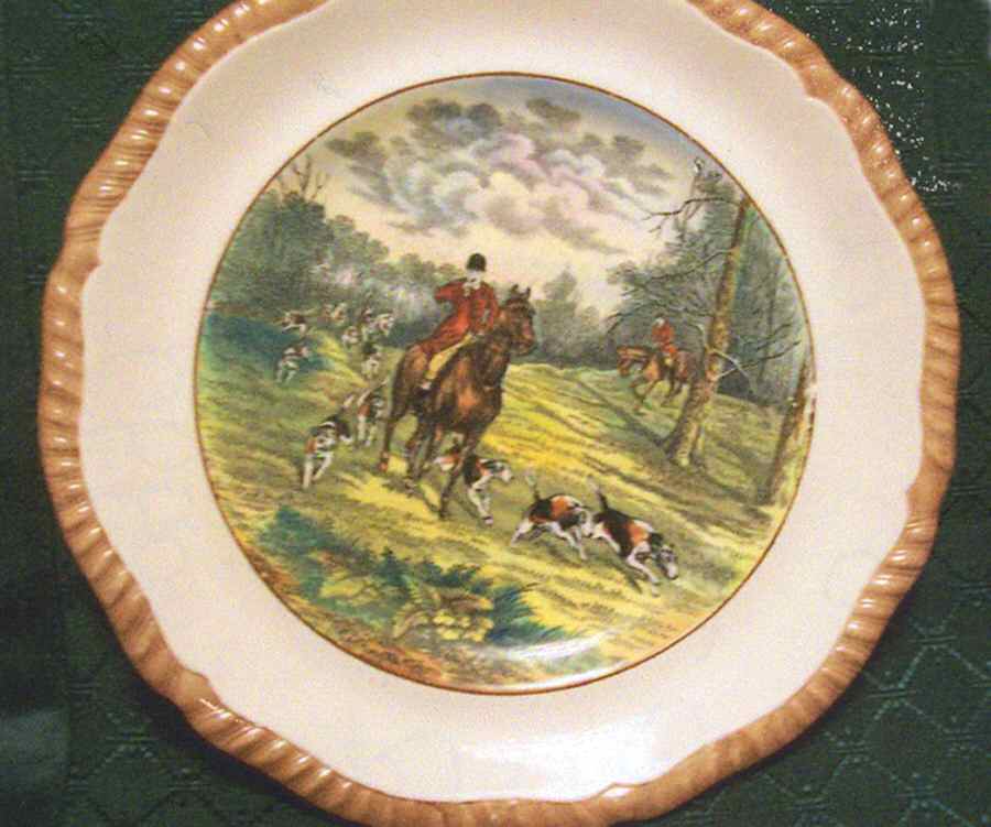 Herring Hunt Dinner Plate by Spode-1