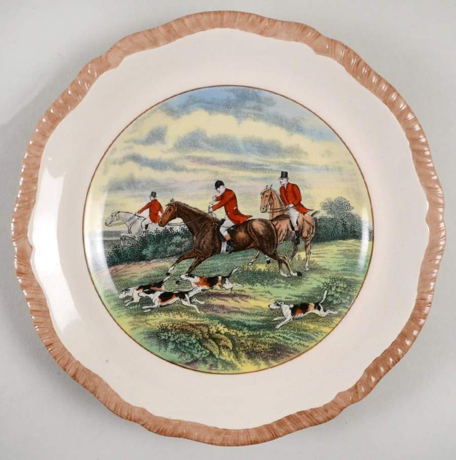 Herring Hunt Salad Plate by Spode-1