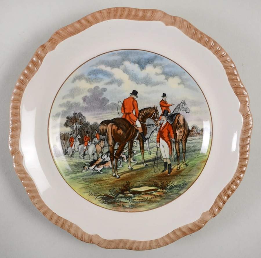 Herring Hunt Salad Plate by Spode-1