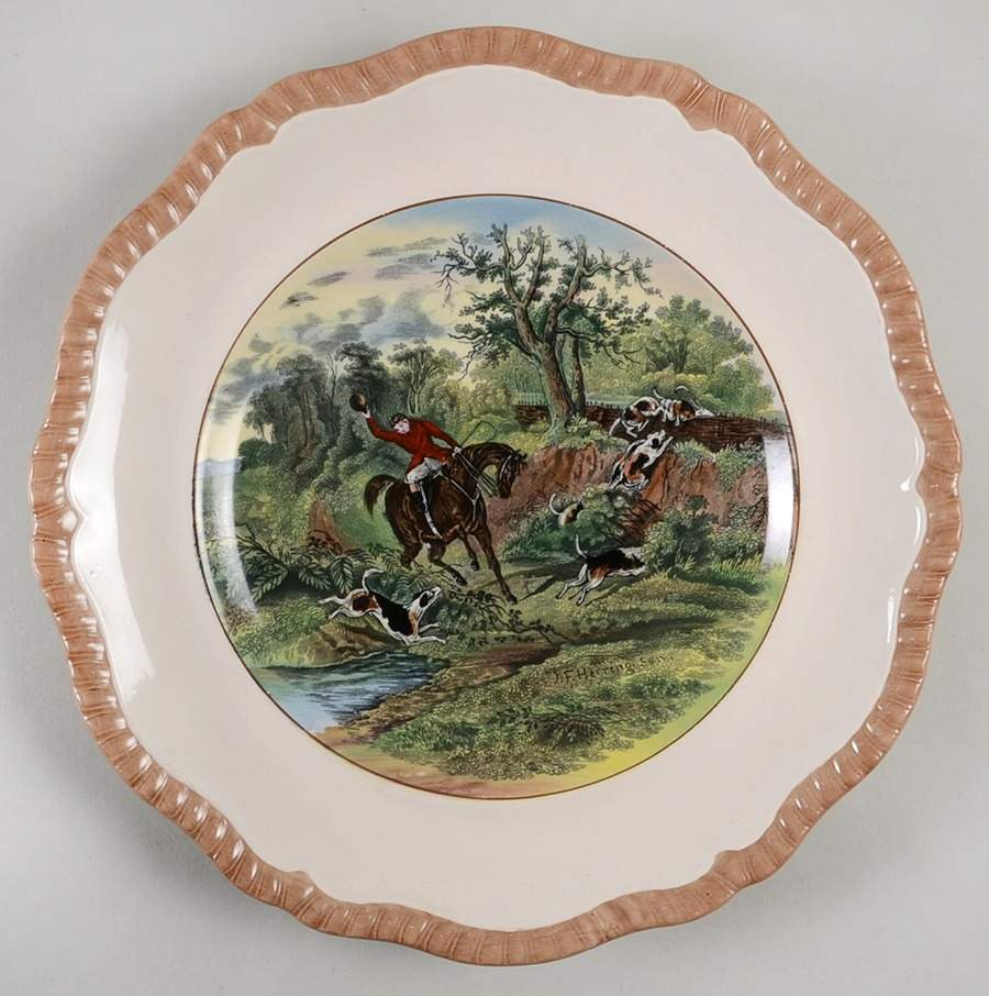 Herring Hunt Dinner Plate by Spode-1