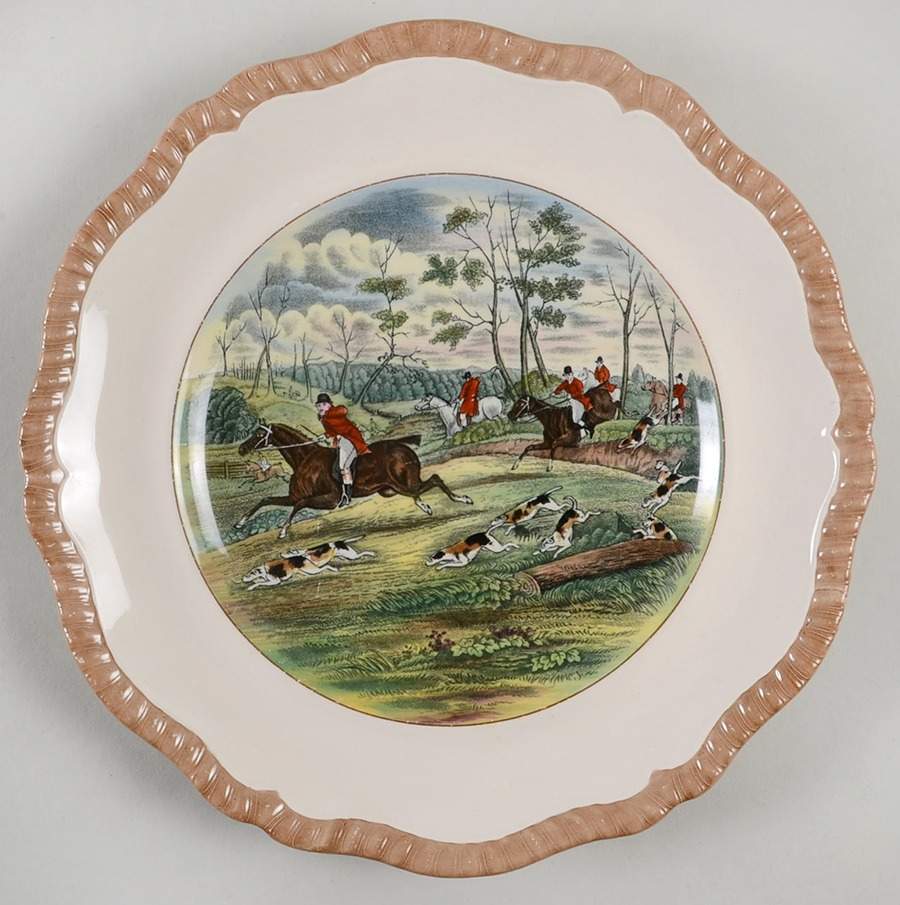 Herring Hunt Dinner Plate by Spode-1