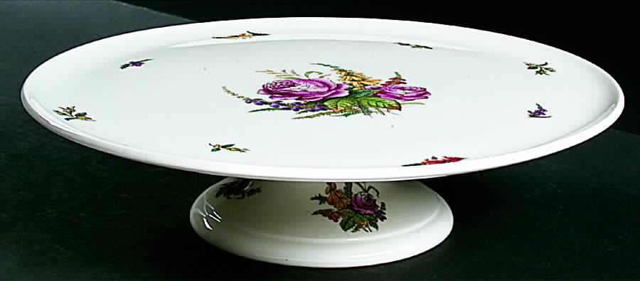 Heath & Rose (Jewel Shape) 12" Diameter Pedestal Cake Stand by Spode-1