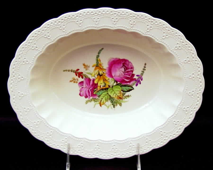 Heath & Rose (Jewel Shape) 10" Oval Vegetable Bowl by Spode-1