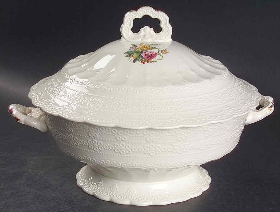 Heath & Rose (Jewel Shape) Round Covered Vegetable by Spode-1