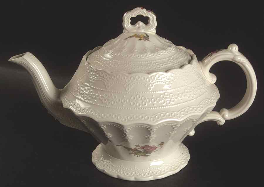 Heath & Rose (Jewel Shape) Teapot & Lid by Spode-1
