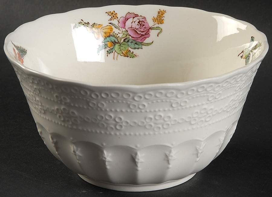 Heath & Rose (Jewel Shape) Cranberry Bowl by Spode-1