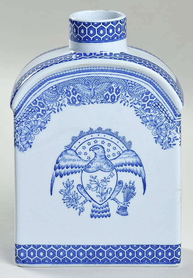 Heritage Blue Tea Caddy No Lid by Spode-1