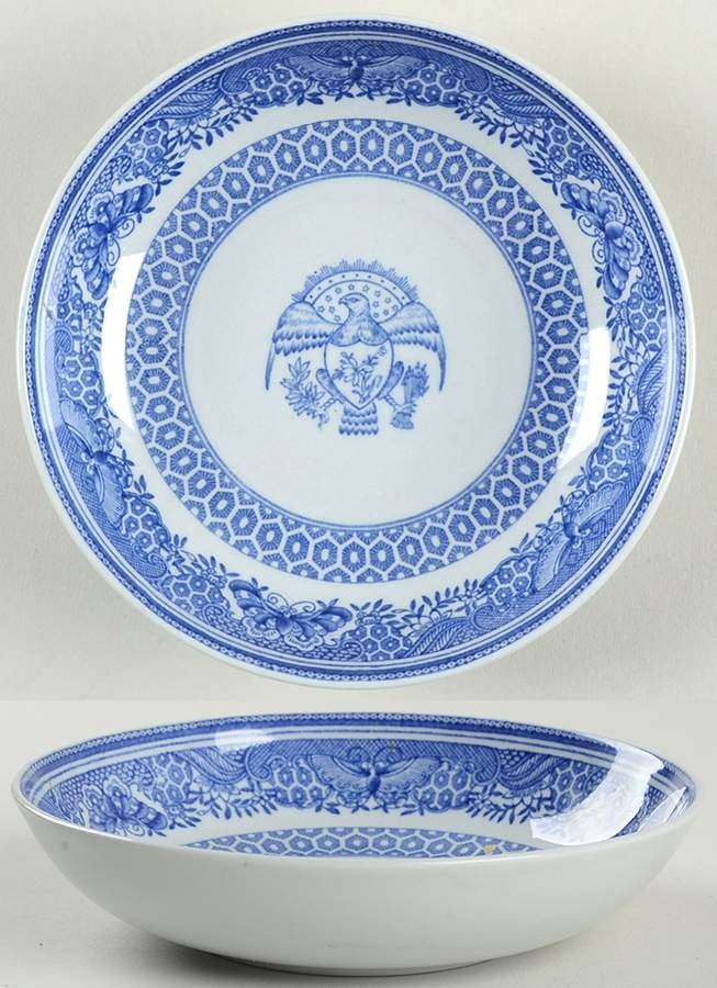 Heritage Blue Saucer for Canton Shape Footed Cup by Spode-1