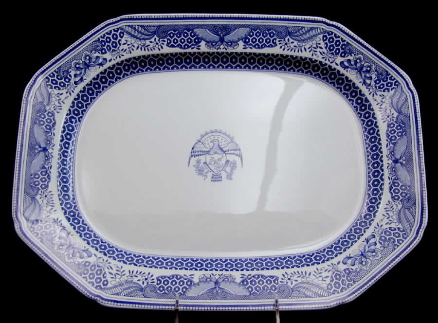 Heritage Blue 16" Oval Serving Platter by Spode-1