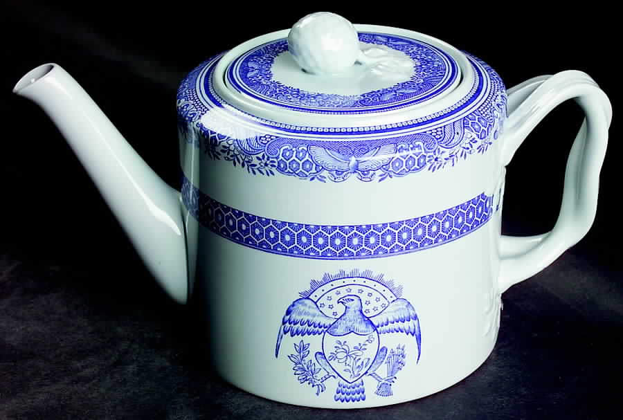 Heritage Blue Teapot & Lid by Spode-1