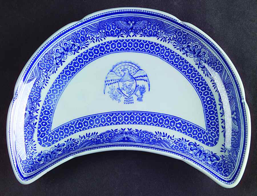 Heritage Blue Crescent Salad Plate by Spode-1