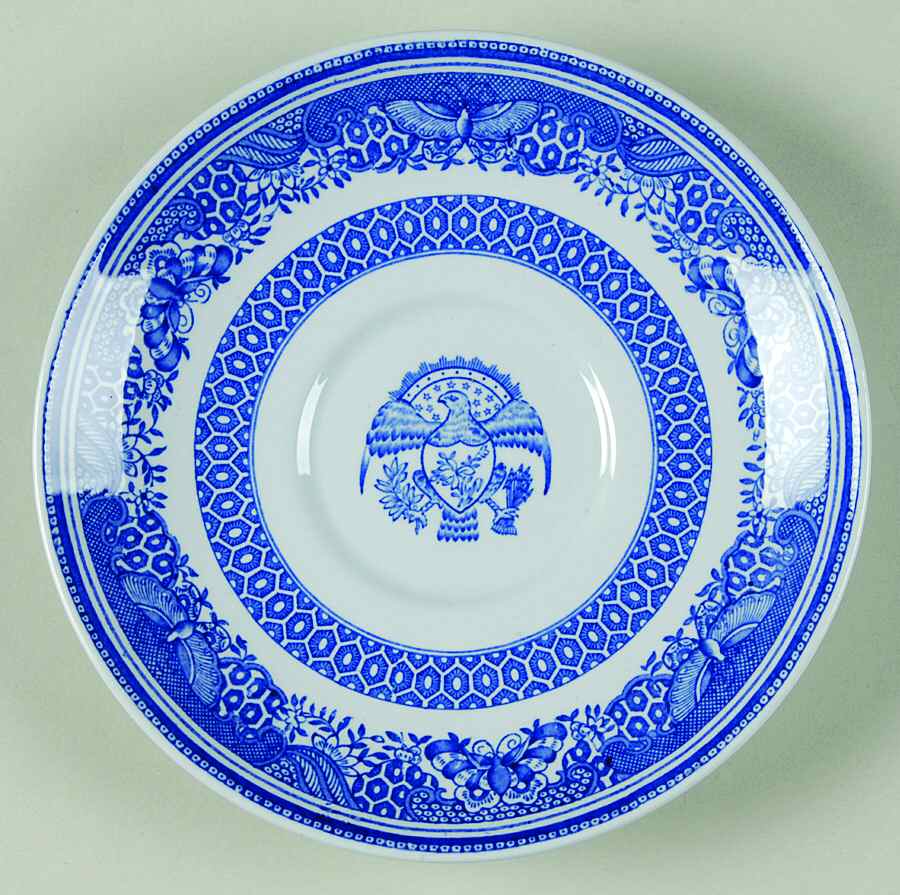 Heritage Blue Saucer for London Shape Footed Cup by Spode-1