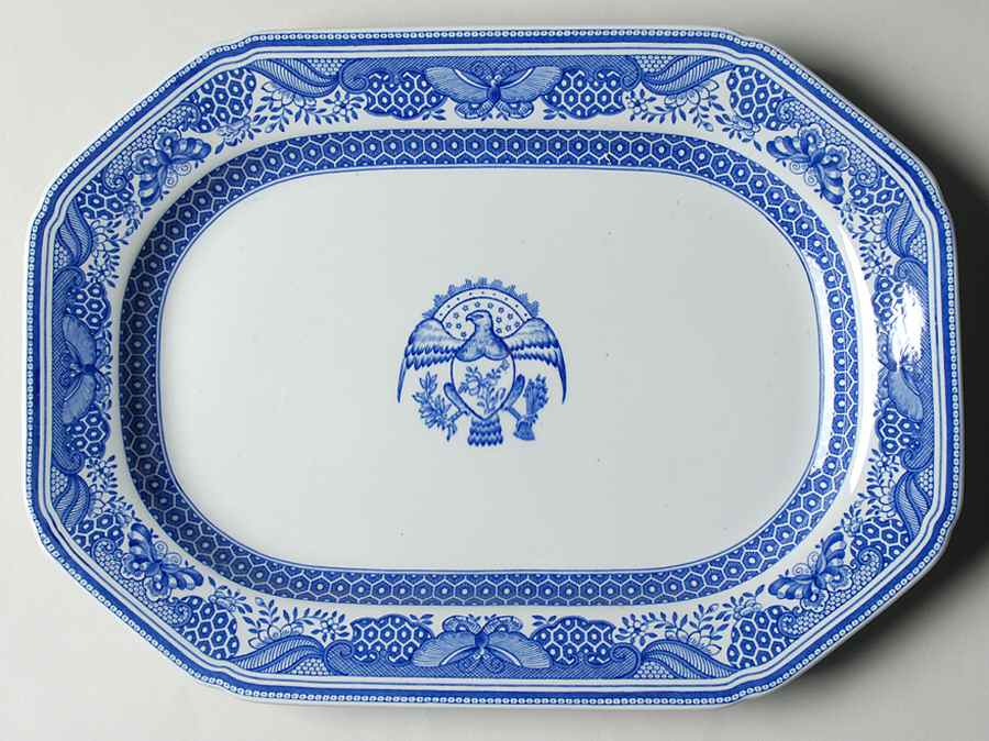 Heritage Blue 12" Oval Serving Platter by Spode-1