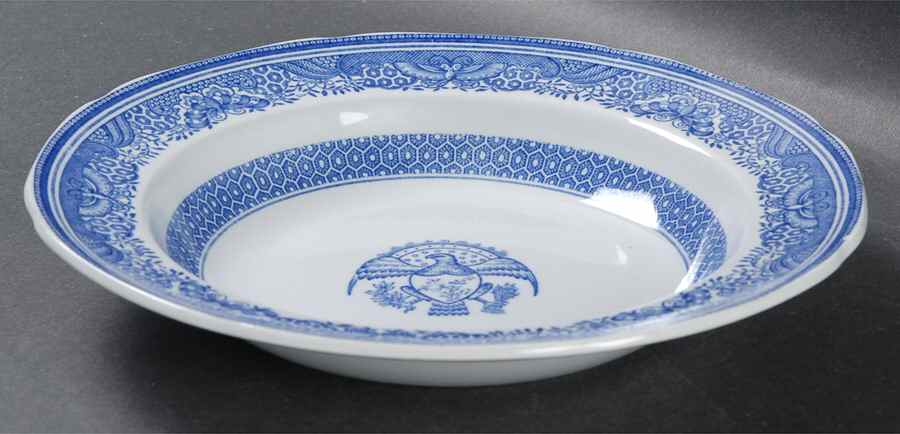 Heritage Blue Rim Soup Bowl by Spode-1