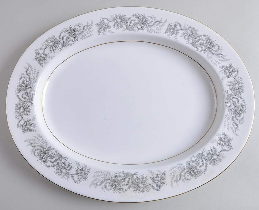 Honeysuckle 14" Oval Serving Platter by Spode-1