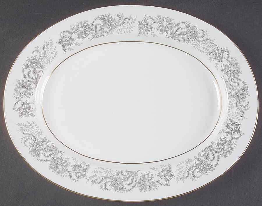 Honeysuckle 12" Oval Serving Platter by Spode-1