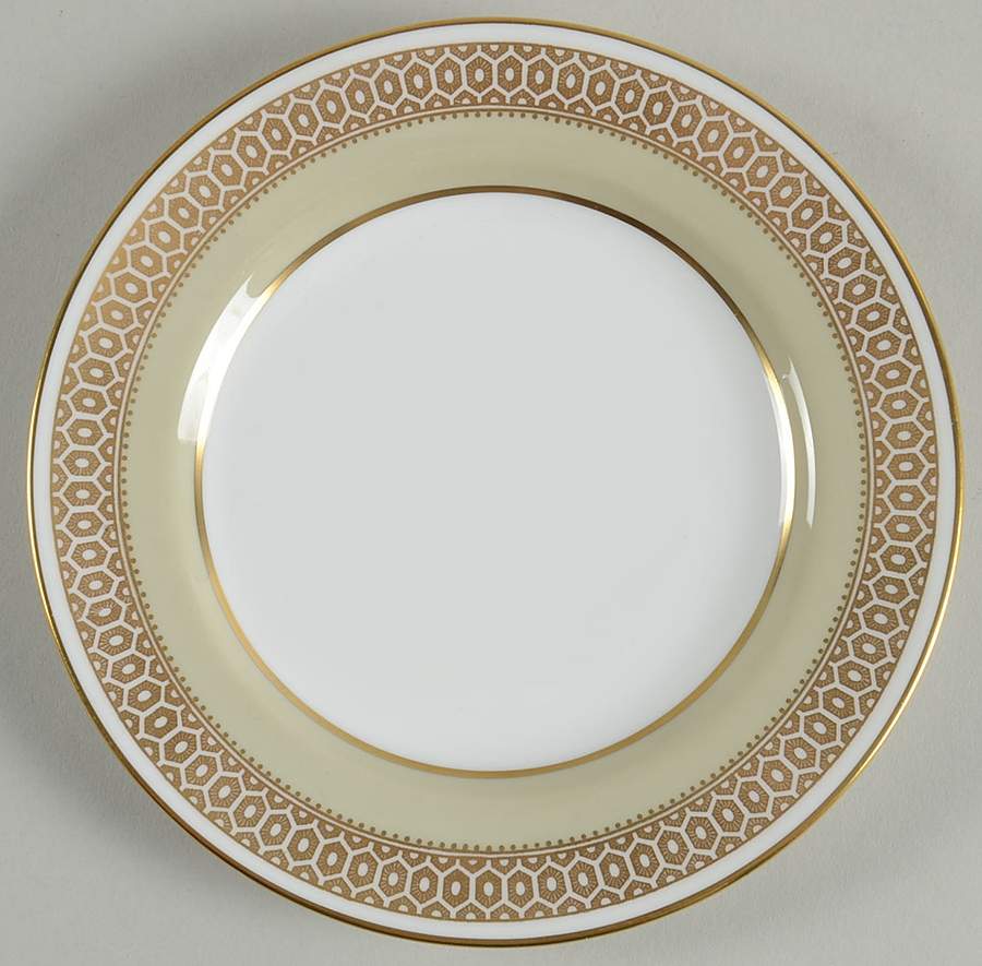 Honeycomb Green Bread & Butter Plate by Spode-1