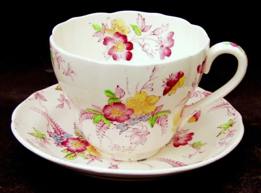 Honeywall Flat Cup & Saucer Set by Spode-1