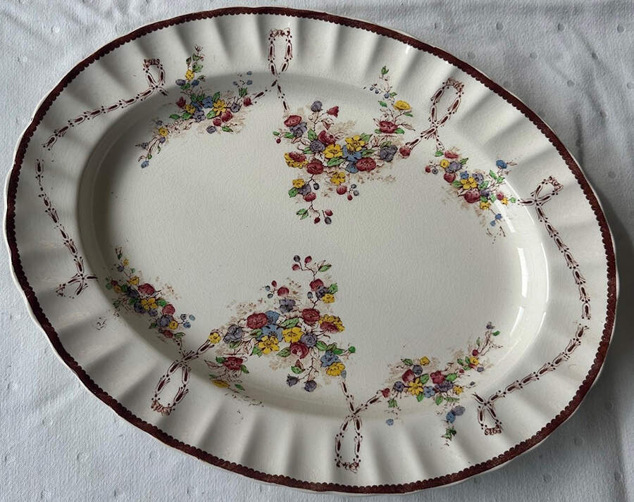 Husk 12" Oval Serving Platter by Spode-1