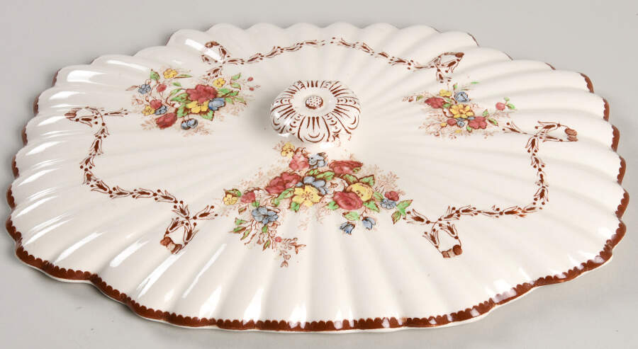 Husk Lid for Oval Vegetable by Spode-1