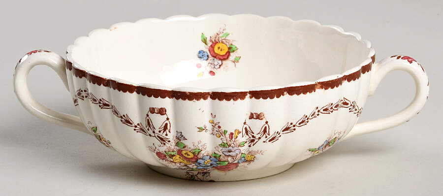 Husk Footed Cream Soup Bowl by Spode-1