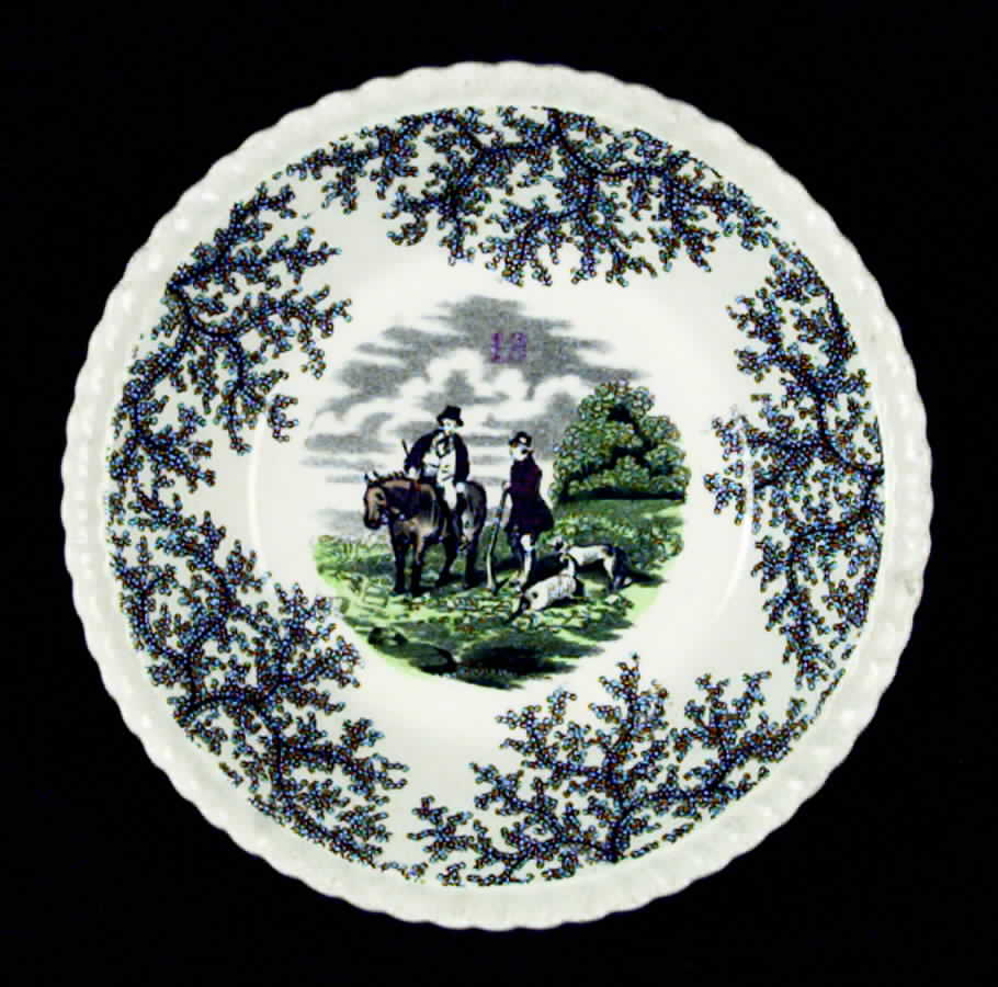 Hunting Scenes Fruit/Dessert (Sauce) Bowl by Spode-1