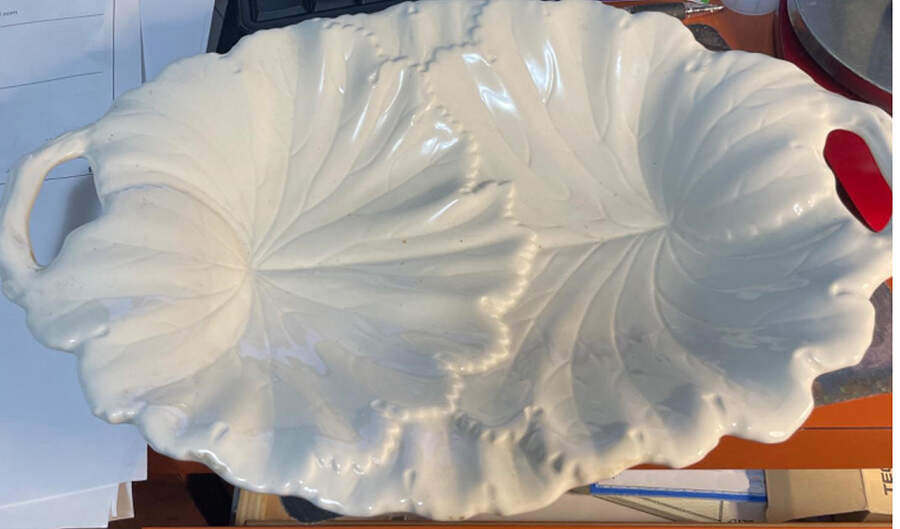 Imperial Fancies 12" Leaf Dish by Spode-1