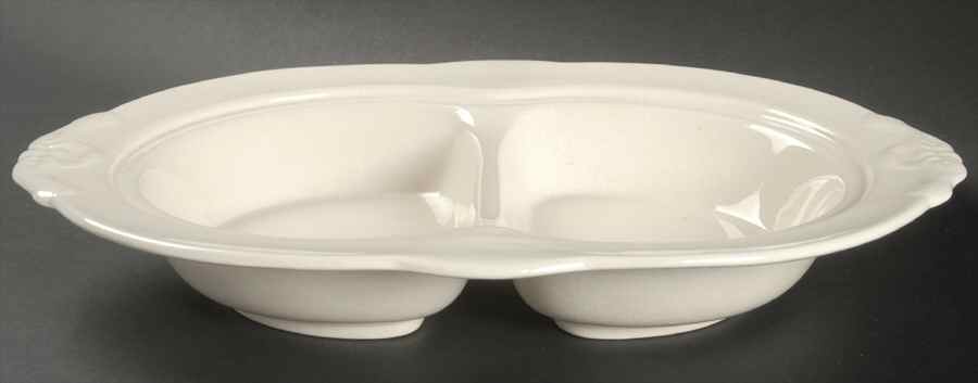 Imperial Fancies 12" Oval Divided Vegetable Bowl by Spode-1