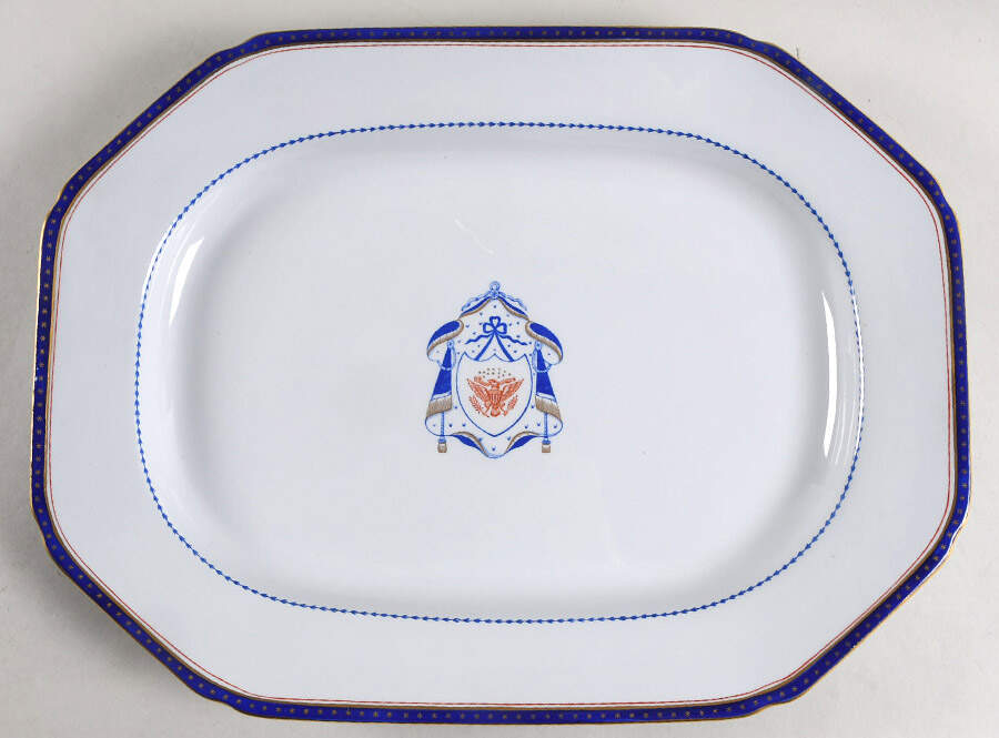 Independence 14" Oval Serving Platter by Spode-1
