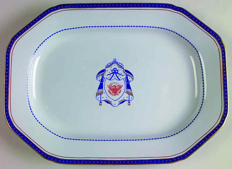 Independence 12" Oval Serving Platter by Spode-1