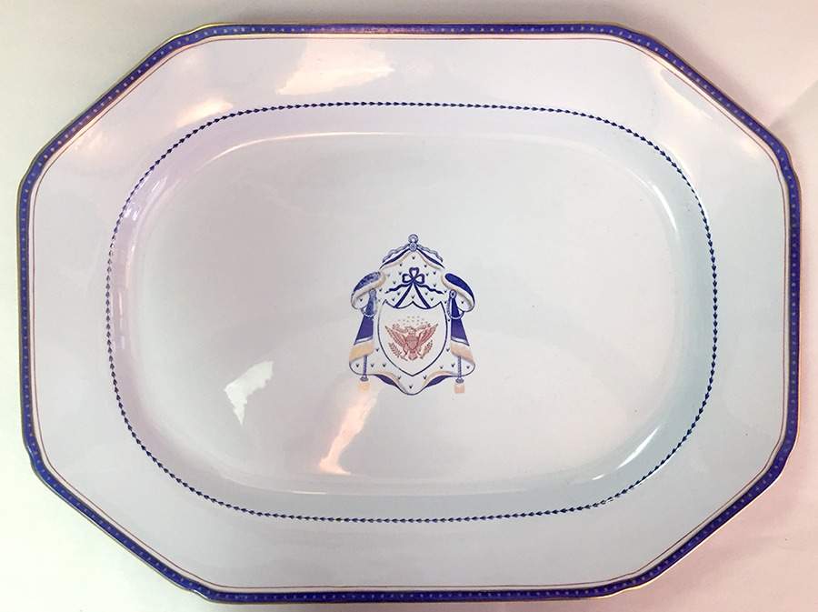 Independence 15" Oval Serving Platter by Spode-1