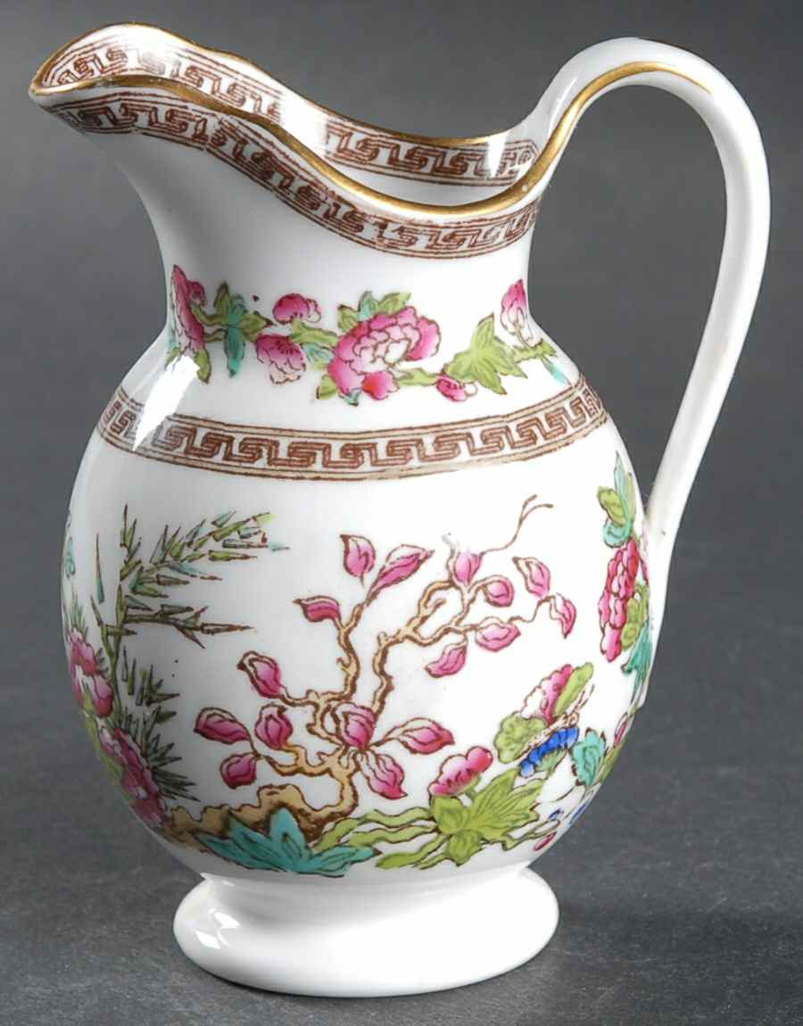 Indian Tree (Smooth, Gold Trim) Creamer by Spode-1