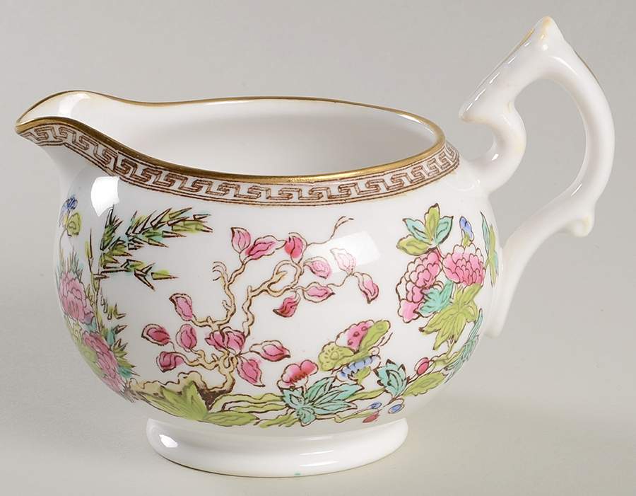 Indian Tree (Smooth, Gold Trim) Mini Creamer by Spode-1