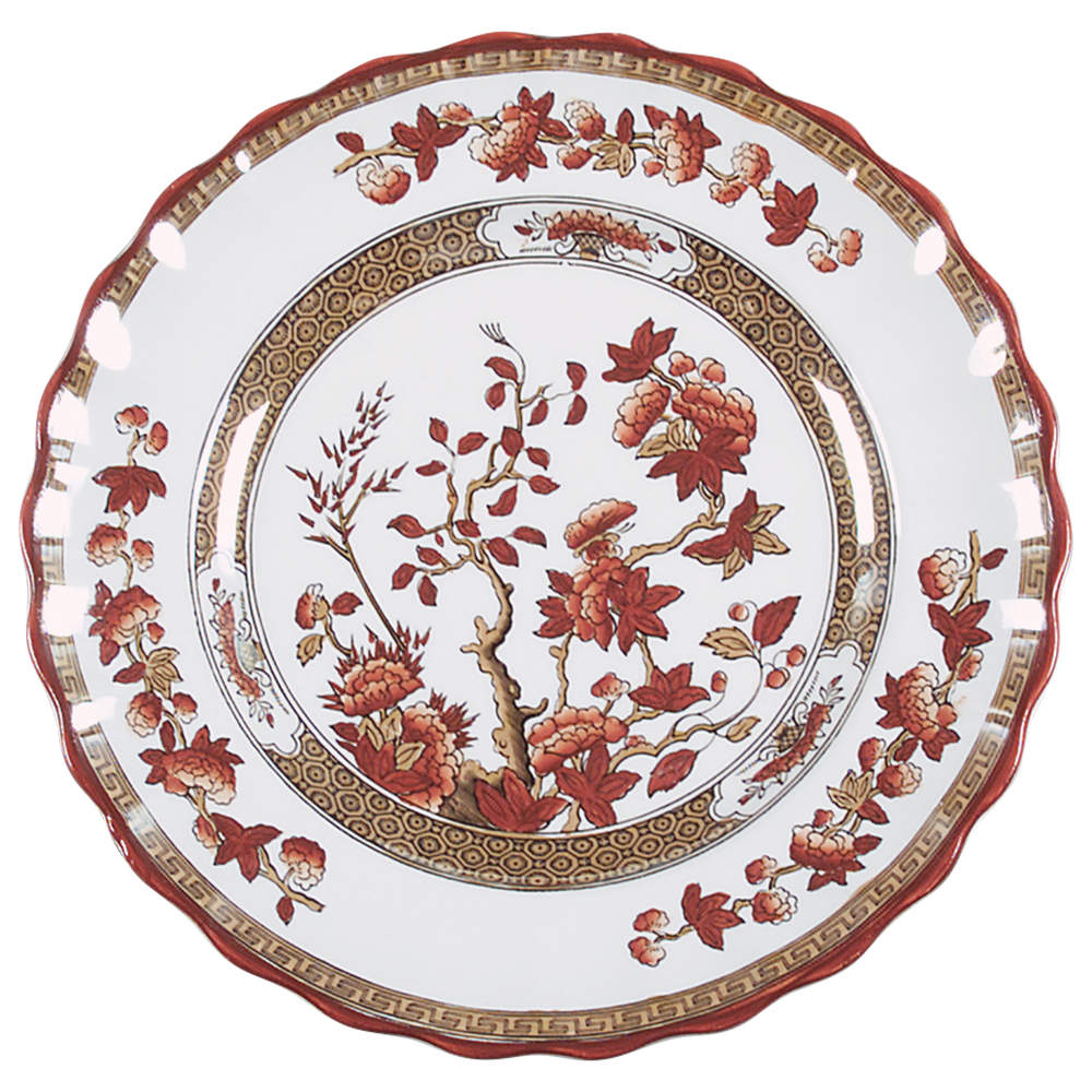 Indian Tree (Orange Rust, Scallop, Red Trim) Bread & Butter Plate by Spode-1