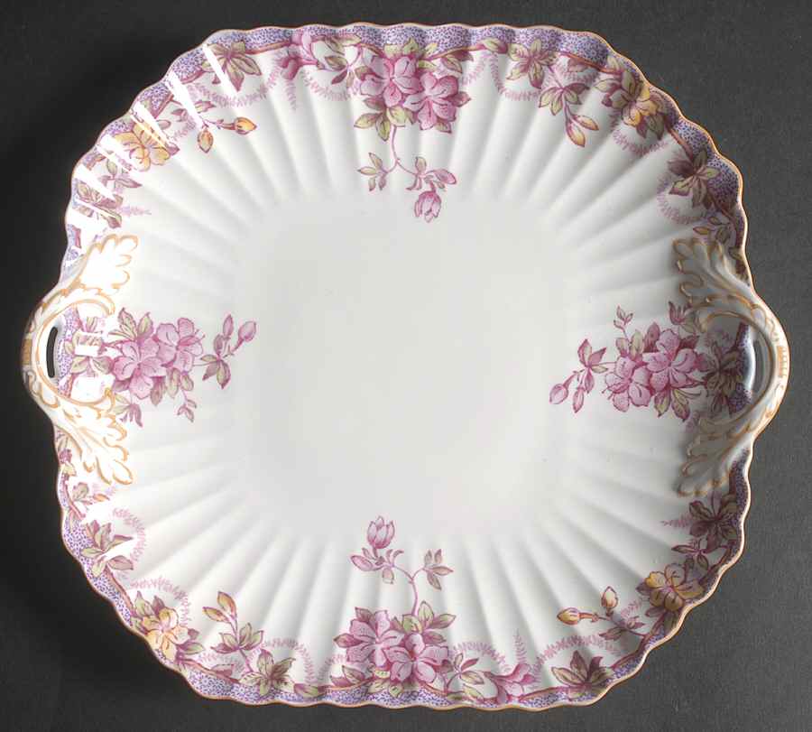Irene Square Handled Cake Plate by Spode-1